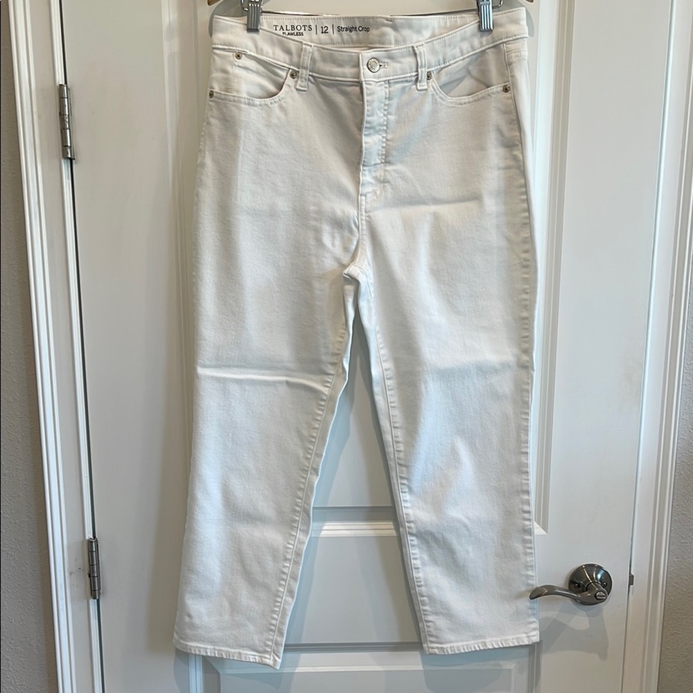 Talbots White Ankle Cropped Jeans
